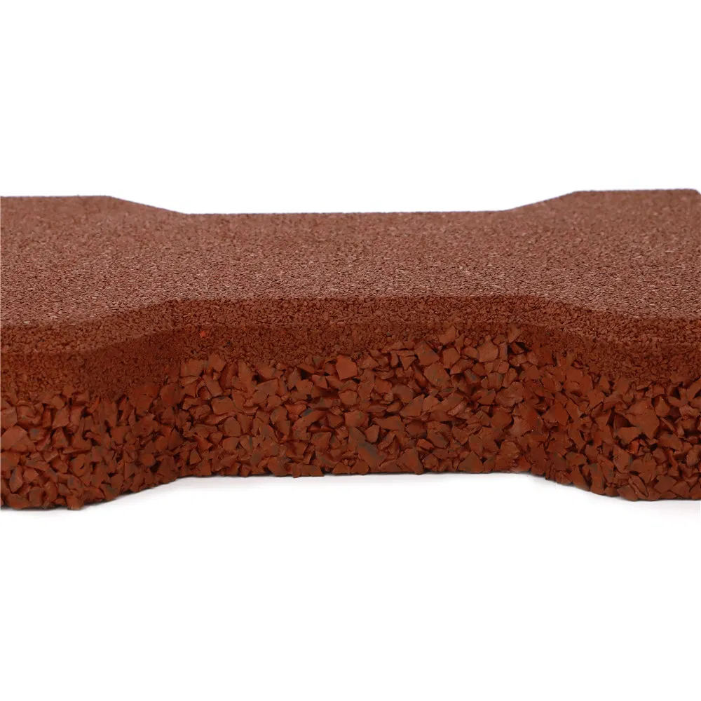 Dog Bone Rubber Gym Floor Tile for Playground and Lawn