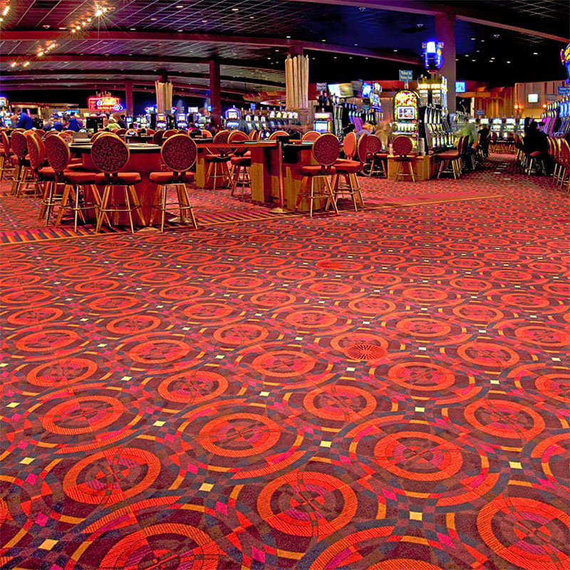 Customizable Vibrant Casino Carpeting for Superior Comfort and Noise Reduction