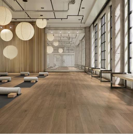 Chic PVC Floor Plank Eco-Friendly Engineered Wood Tile for Indoor Areas