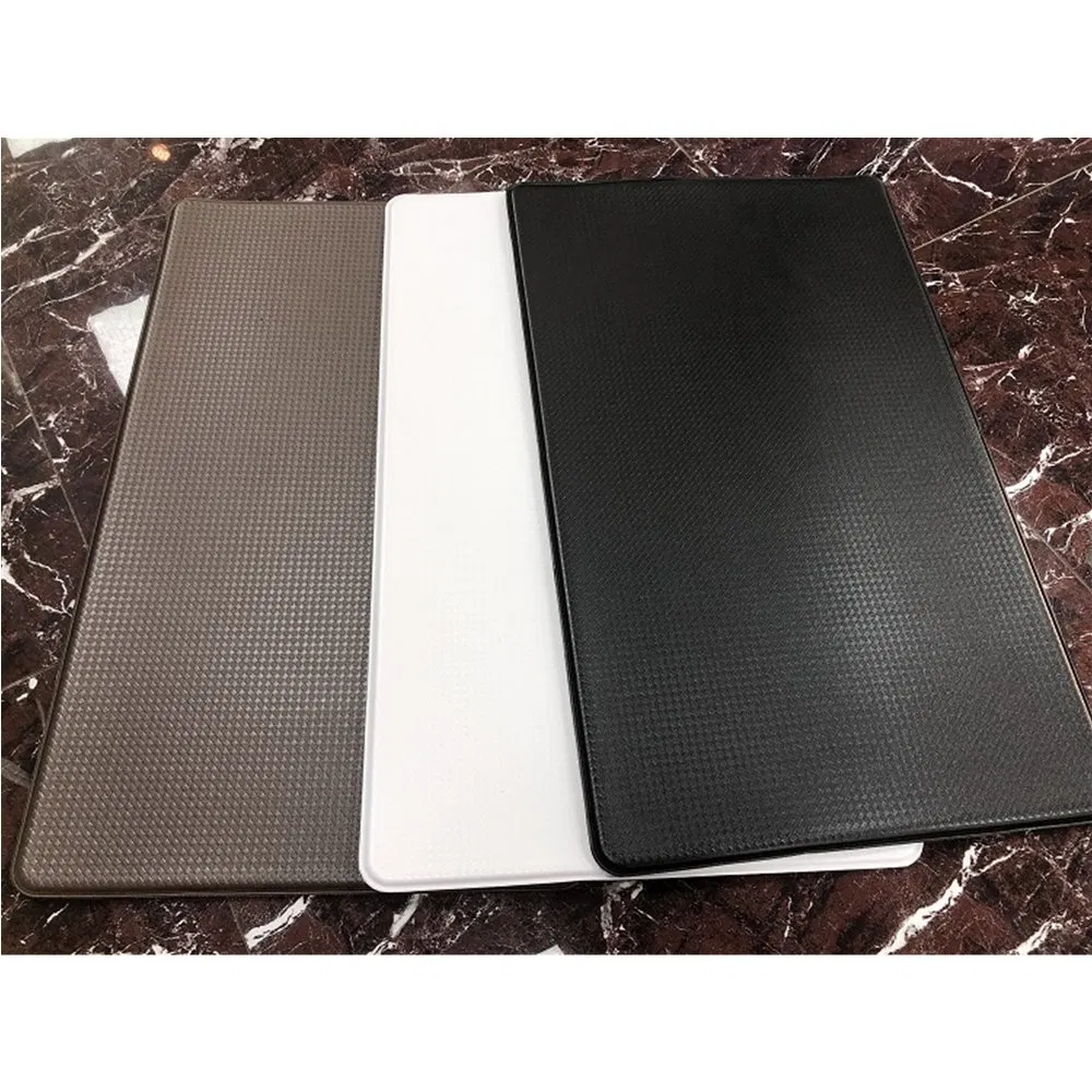 Black White Brown Wholesale Anti Slip Waterproof Bath Mat and Rugs Anti Fatigue Standing PVC Kitchen Mats