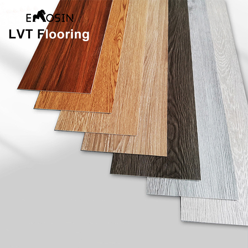 European Style Luxury Vinyl Tile Oak Wood Grain Lvt Flooring Wear Resistant Luxury Vinyl Planks