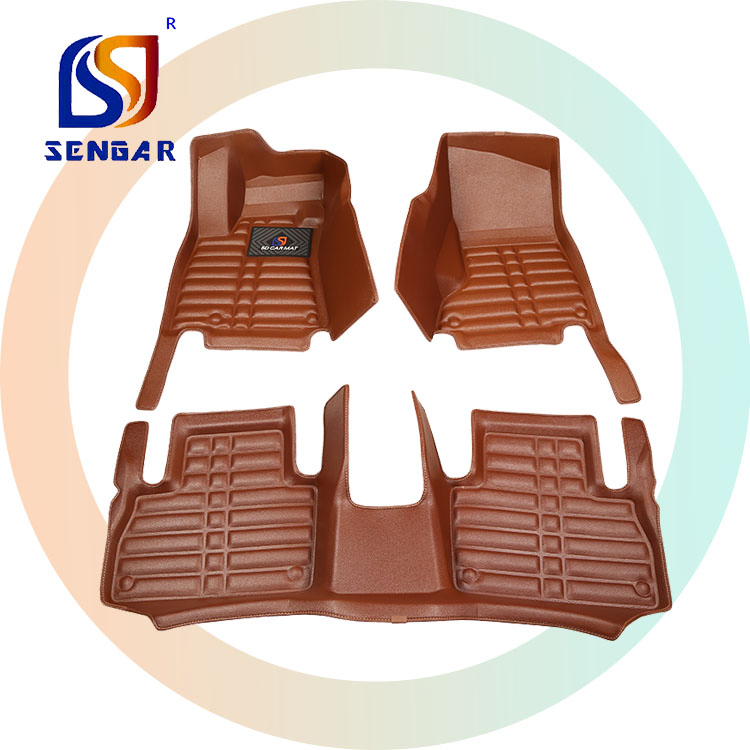 Car Floor Mat Fast Delivery Auto Foot Mats Full Set Customizable Car Interior Geometric Waterproof Non-Slip Custom