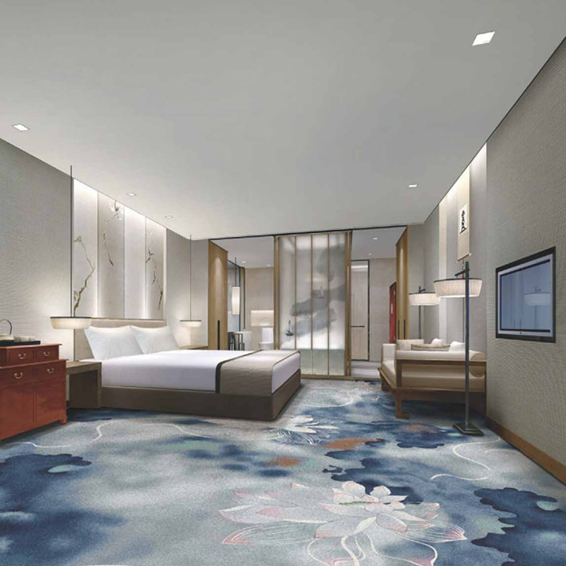 Opulent Hotel Carpeting with Stylish Printed Flooring Designs