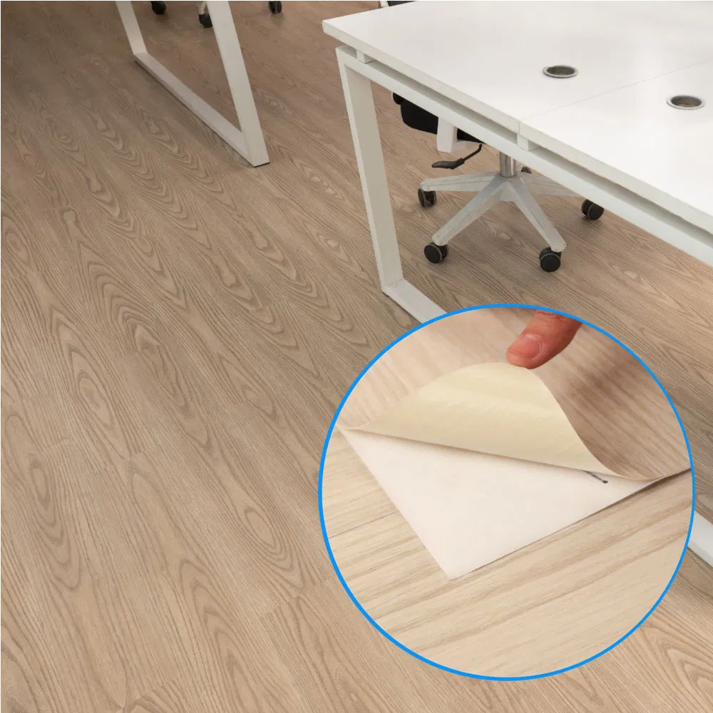 Manufacturer Vinyl Discontinued Tile Flooring Waterproof Removable Self Adhesive PVC Woodgrain Plank Flooring