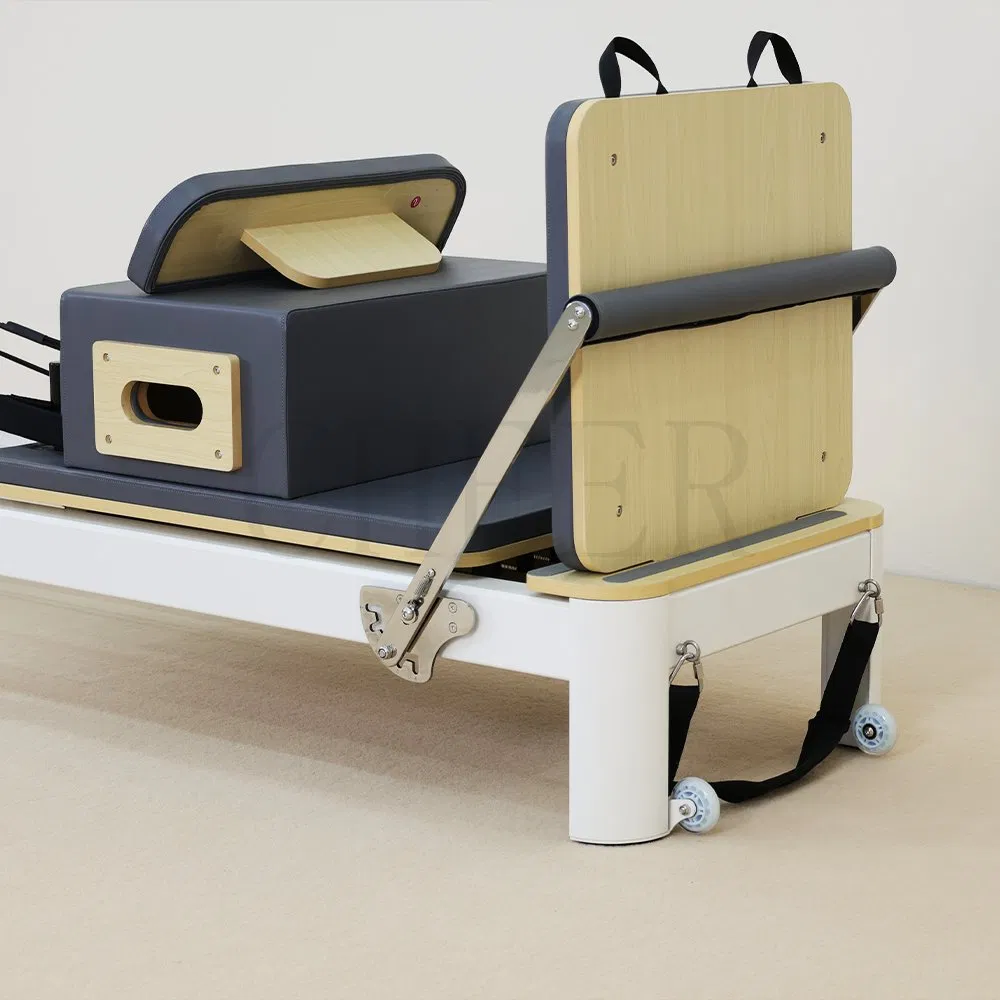 Wholesale Professional Best Pilates Wood Reformer Studio Machine for Home Gym Yoga Core Training Bed
