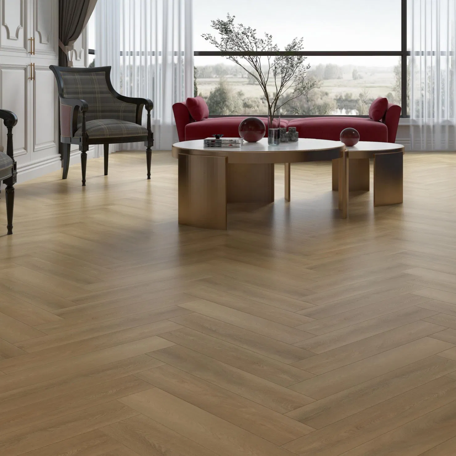 Turkish Market Distributors, Wholesalers and Retailers Frequently Repurchase Herringbone Spc PVC Floor Tiles Flooring Tile