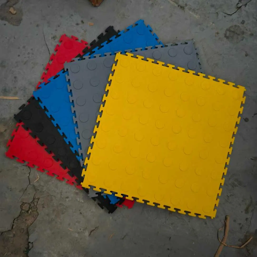 Durable High Load PVC Interlocking Tiles for Industrial Floors