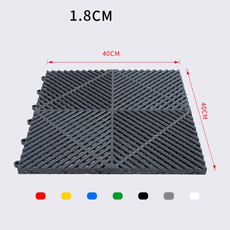 Interlocking PVC/PP Modular Floor Tiles - Durable Click Lock for Indoor Garage Smooth Surface Carpet Tiles