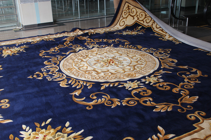 Cozy Handmade Wool Rug for Children's Playroom Decor