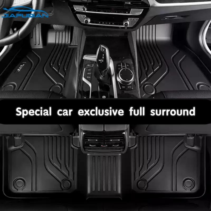 Custom-Fit TPE Car Mat Waterproof Anti-Slip Double-Layer Floor for Suvs/Sedans