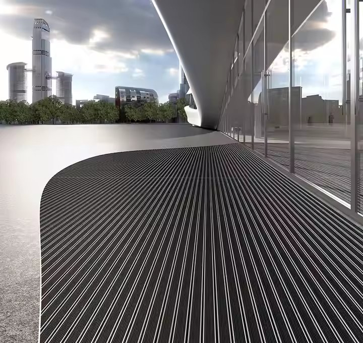 Heavy Duty Custom Size Rubber Connection Entrance Aluminum Floor Doormats Outdoor