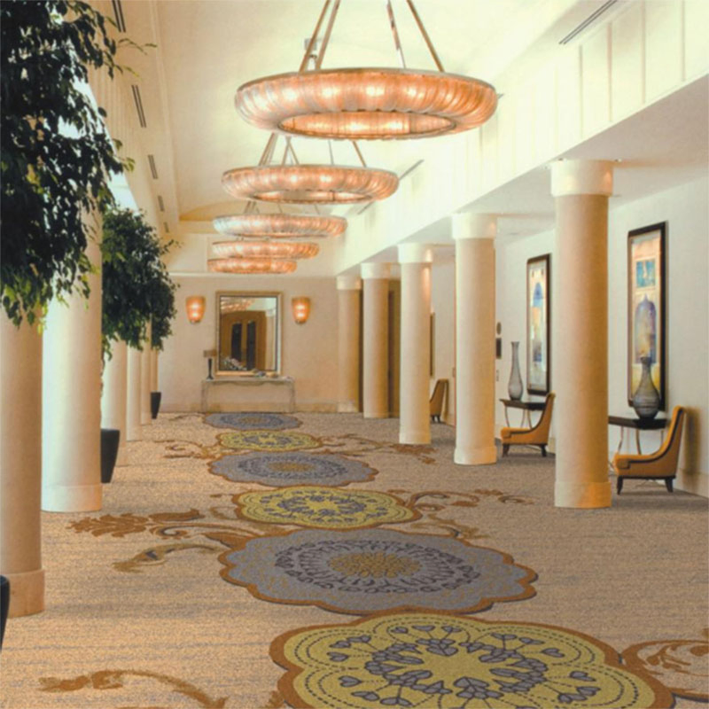 Opulent Hotel Carpeting with Stylish Printed Flooring Designs