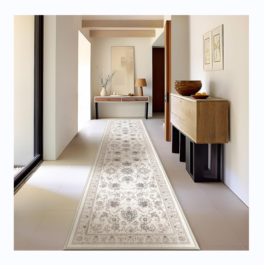 Machine Washable Long Hallway Faux Wool Fuzzy Runners Tropical Rugs Monstera Bedside Kitchen Plush Fur Carpet Runner Rug