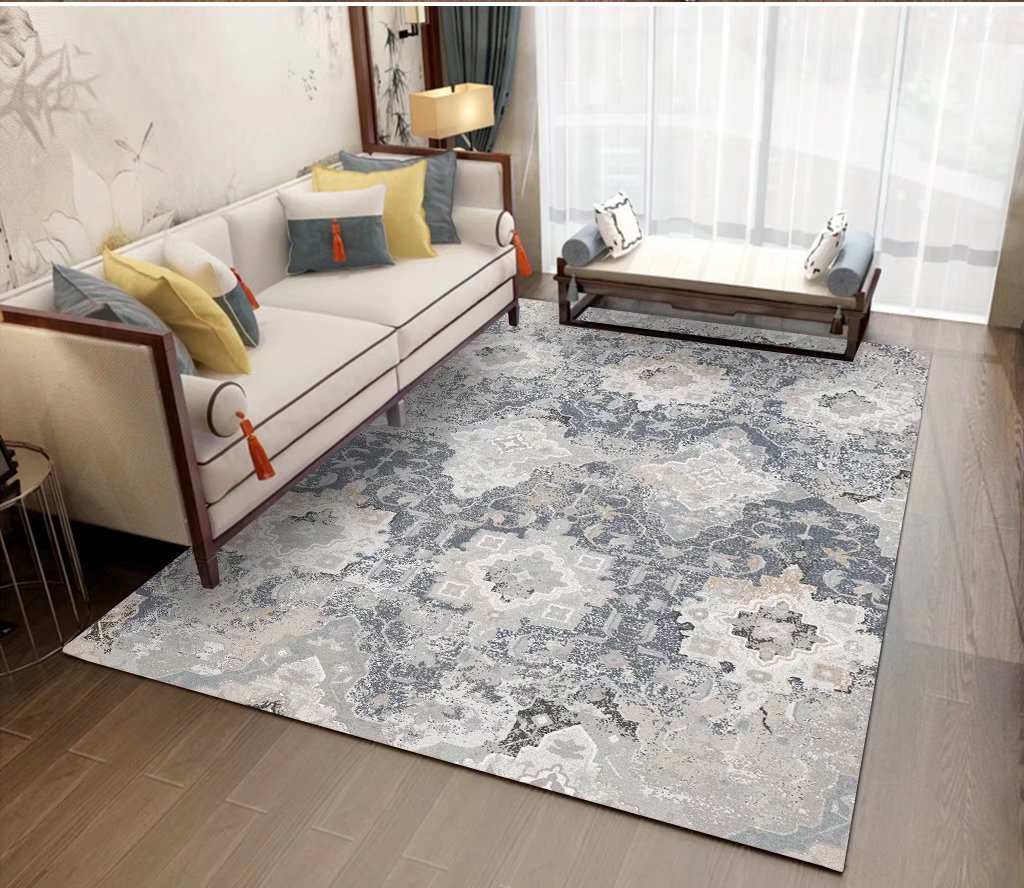 Machine Wahsable Foldable Cashmere Living Room Area Custom Carpet Rug