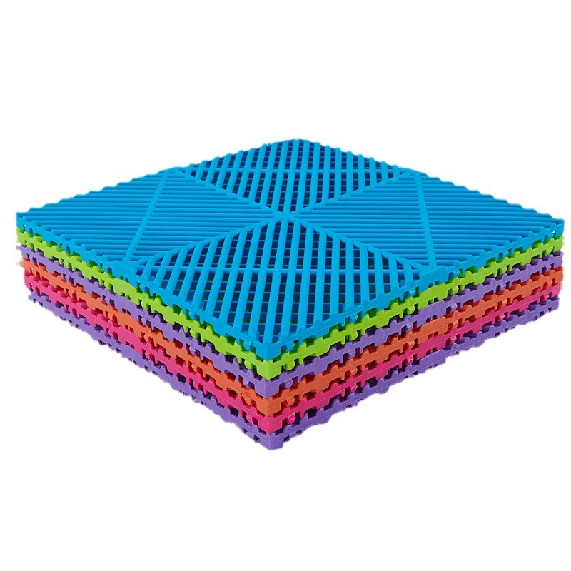 Interlocking PVC/PP Modular Floor Tiles - Durable Click Lock for Indoor Garage Smooth Surface Carpet Tiles