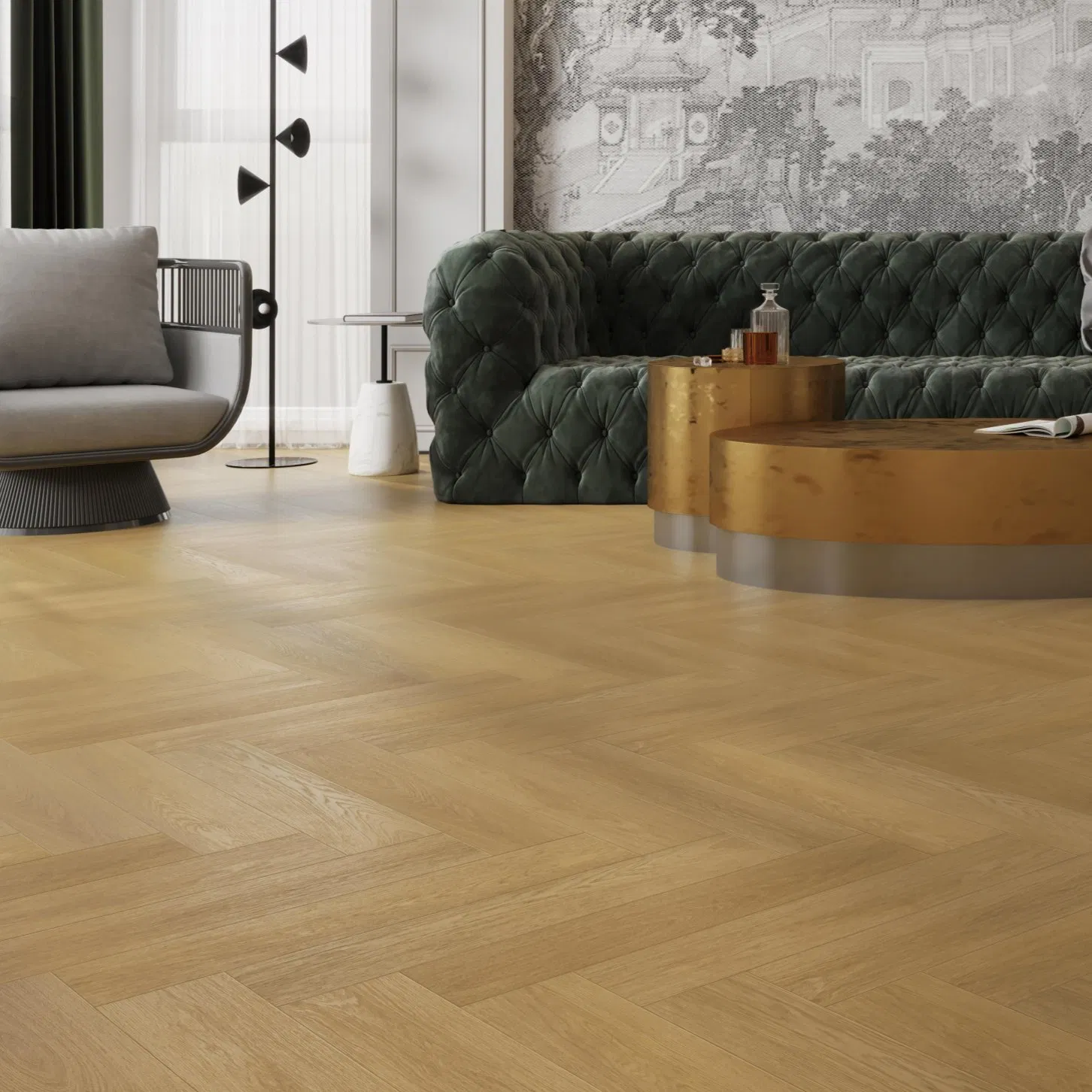 Turkish Market Distributors, Wholesalers and Retailers Frequently Repurchase Herringbone Spc PVC Floor Tiles Flooring Tile