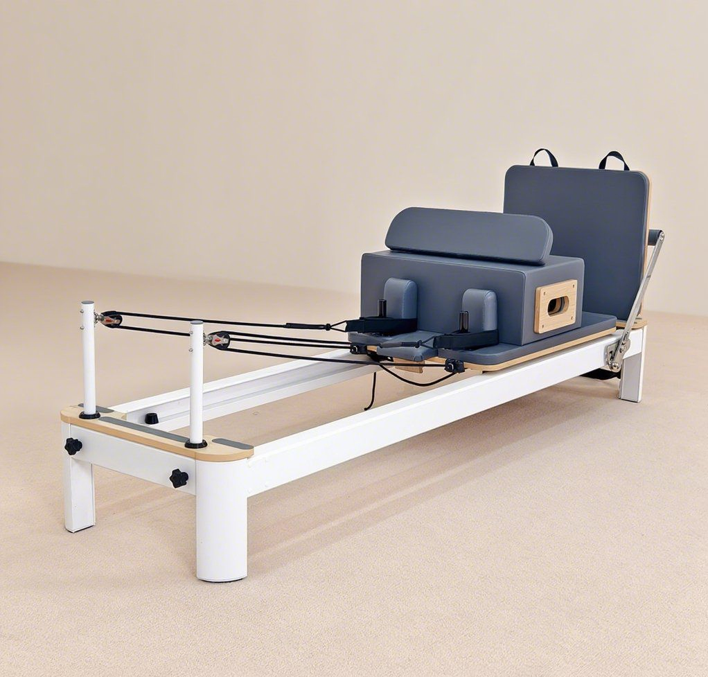 Wholesale Professional Best Pilates Wood Reformer Studio Machine for Home Gym Yoga Core Training Bed