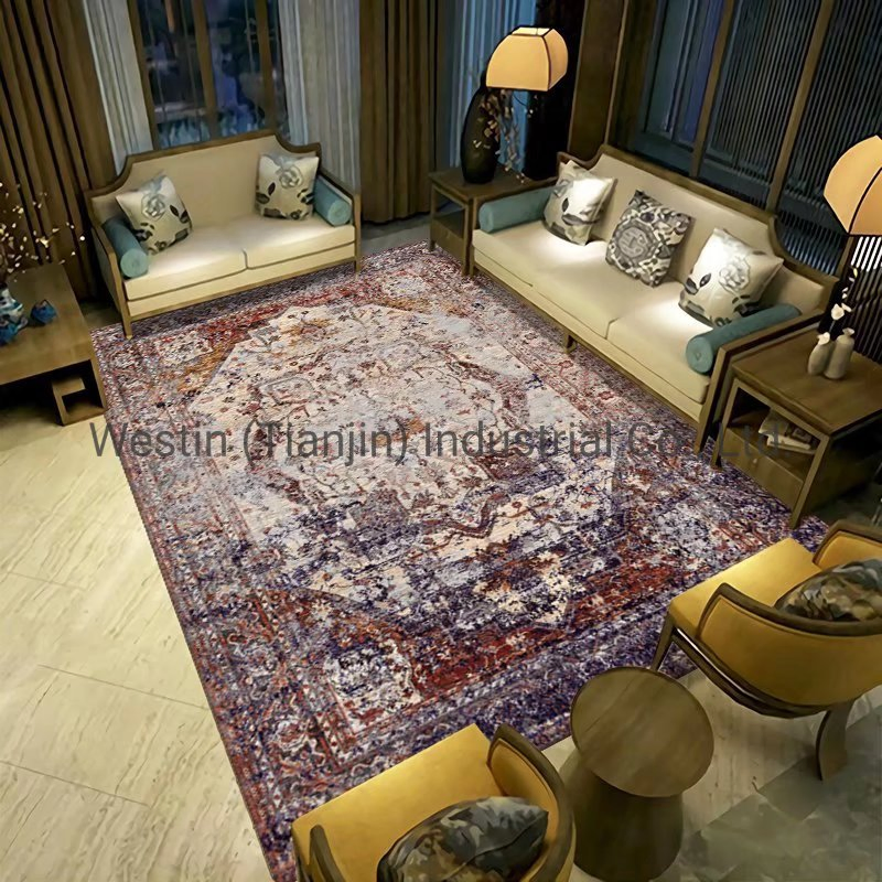 Amazon Wholesale Indoor Home Decor Non-Slip Flooring Distressed Machine Washable Turkish Area Nuloom Stock Rug