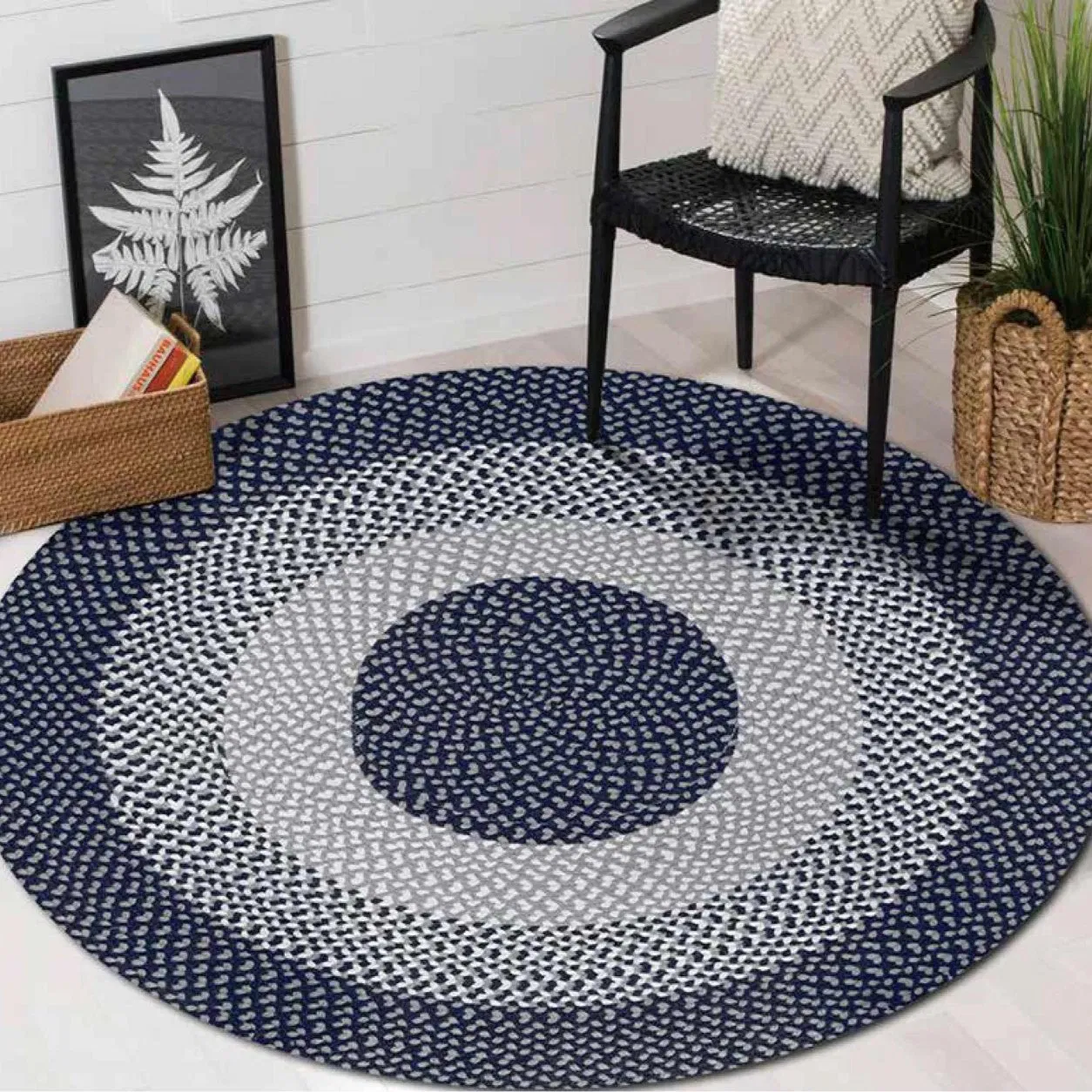 Supports Multiple Pattern Designs Wool Sisal Blend Braid Rug Soft Comfortable for Living Room Hallway &amp; Bedroom Eco-Friendly