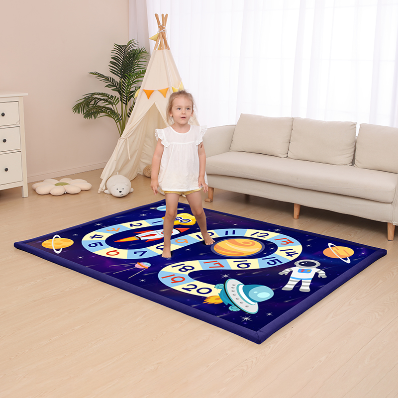 New Design Digital Printed Kids Cartoon Floor Mat Play Room Rug
