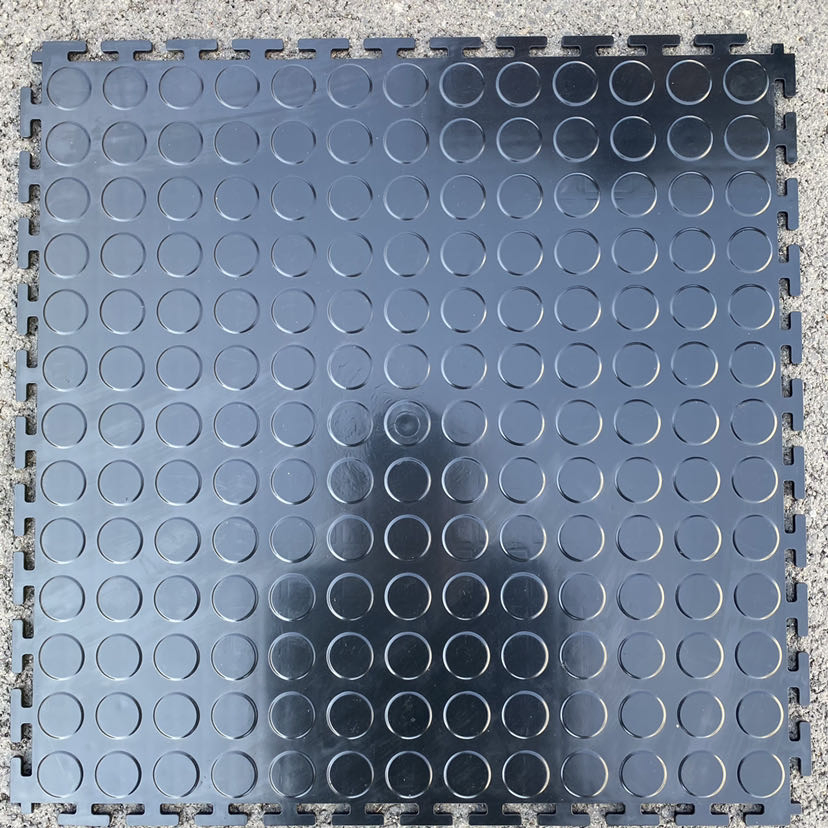 Durable Water-Proof PVC Soft Garage Floor Tile Stud/Coin/Leather/Diamond 500X500X6mm with Interlocking