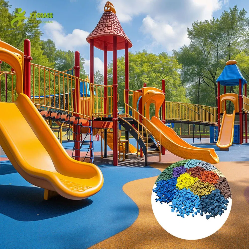 Versatile Applications Colourful Rubber Edpm Granules Flooring for Any Design Safety Features EPDM Granules Playground Surface