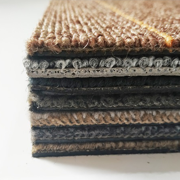 Commercial PP Nylon 60X60 Square PVC Rubber Back Luxury 50X50 Office Floor Carpet Tiles