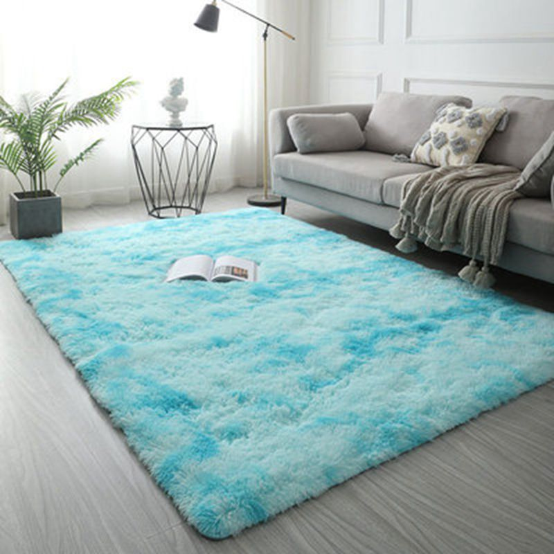 Pink Color High Pile Plush Carpet Fur Rug for Living Room Decor