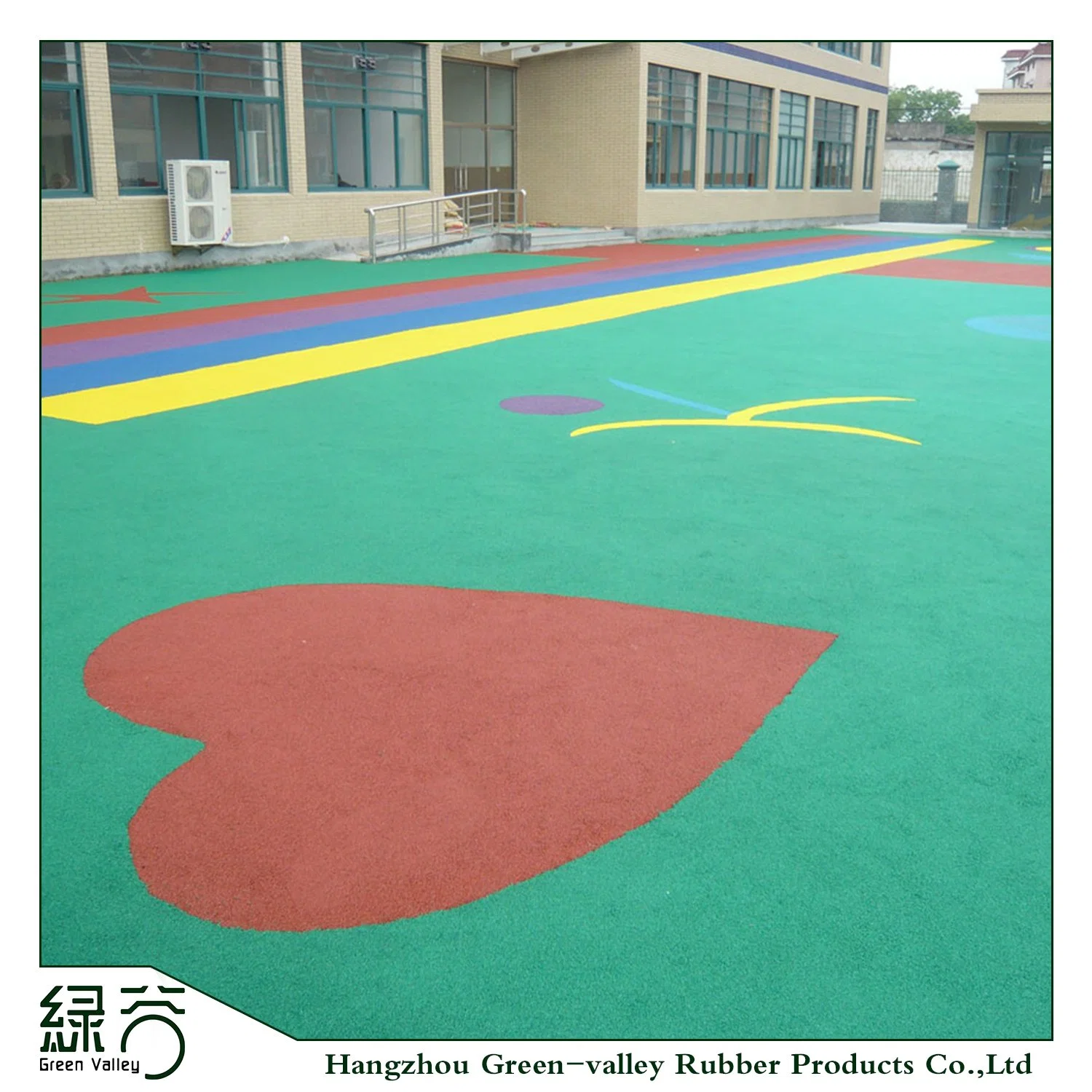 Eco Friendly EPDM Wetpour Rubber Surfacing Flooring for Playground Kindergarten