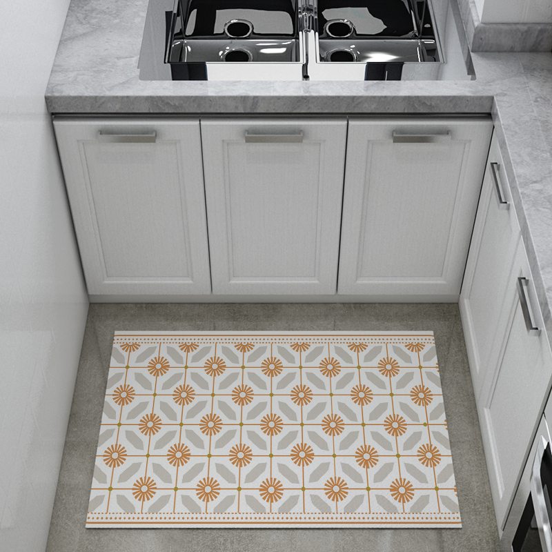 8mm PU Durable Anti-Fatigue Non-Slip Kitchen Bathroom Carpet Mat