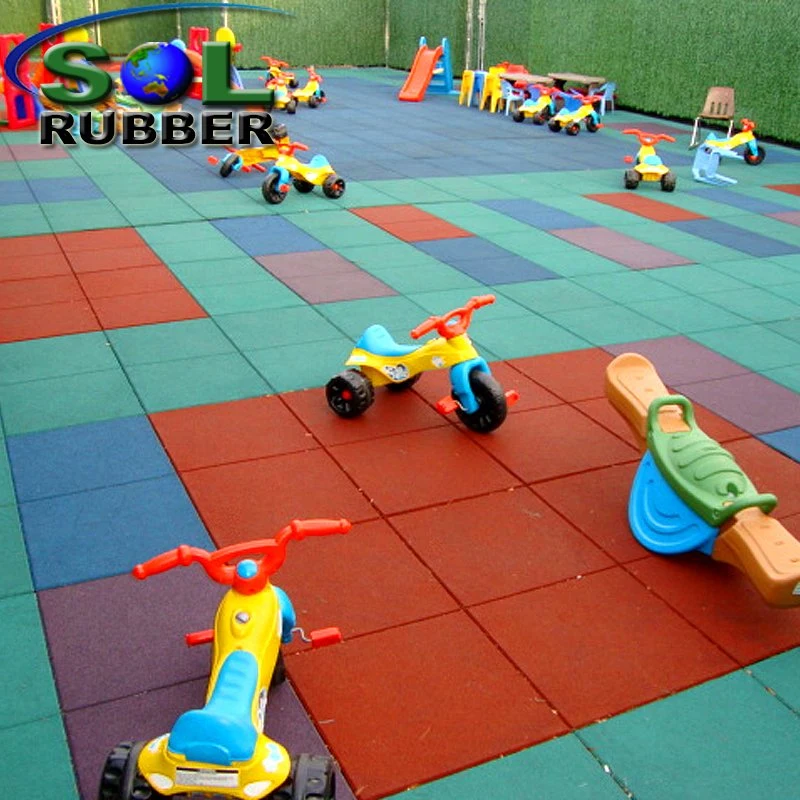 Kids Play Safety Area High Density Colorful EPDM Playground Rubber Flooring