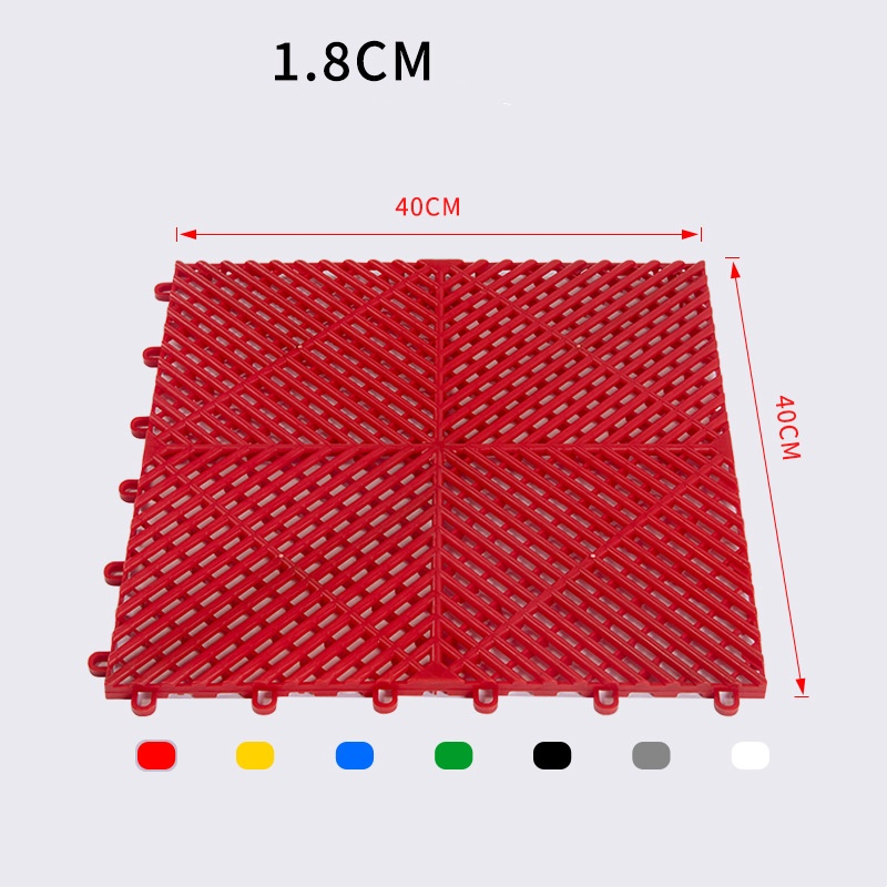 Interlocking PVC/PP Modular Floor Tiles - Durable Click Lock for Indoor Garage Smooth Surface Carpet Tiles