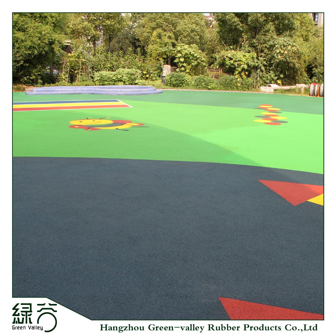 Eco Friendly EPDM Wetpour Rubber Surfacing Flooring for Playground Kindergarten