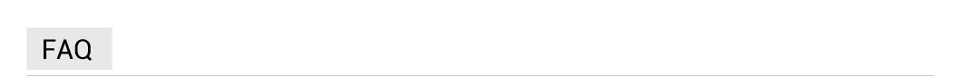 FAQ Banner
