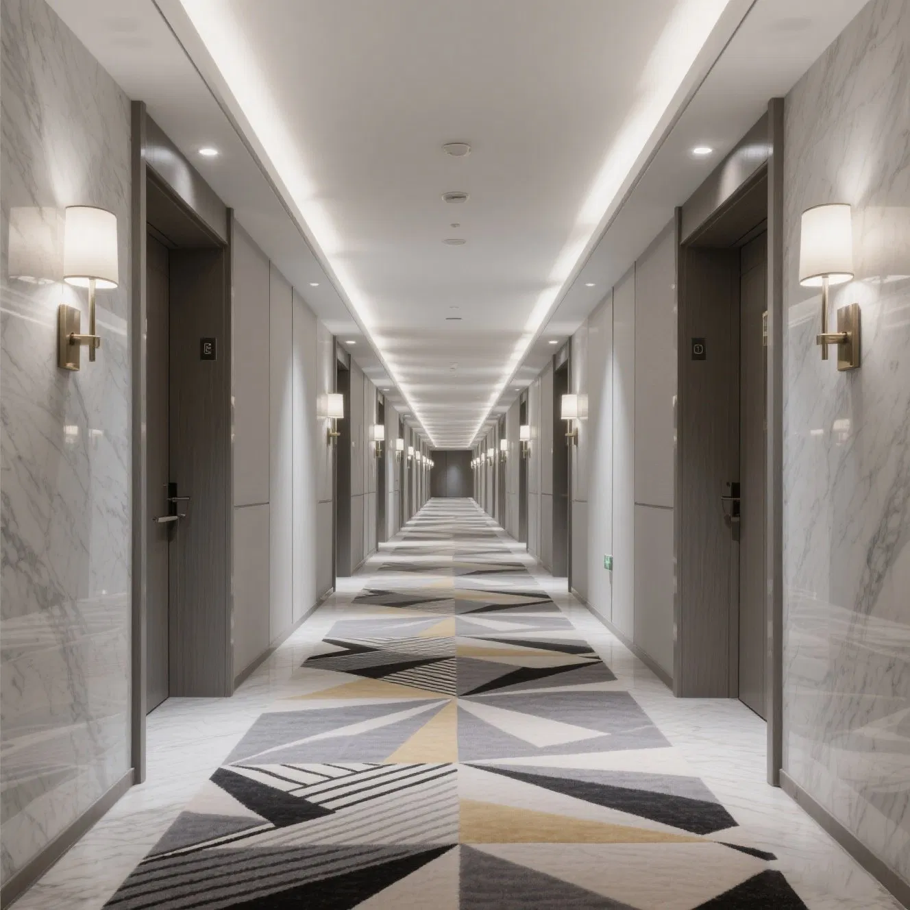 Axminster Wall to Wall Carpet Wool Nylon Hotel Carpeting Custom Sizes China Manufacturer