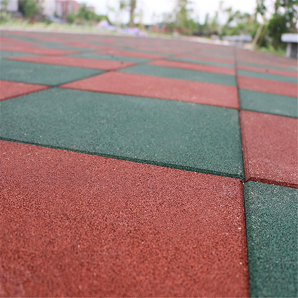 Safety Playground Rubber Floor Tiles Rubber Mats Floor with Safety Bevel Edge