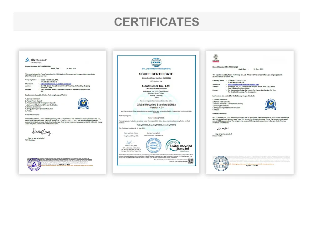 Certifications