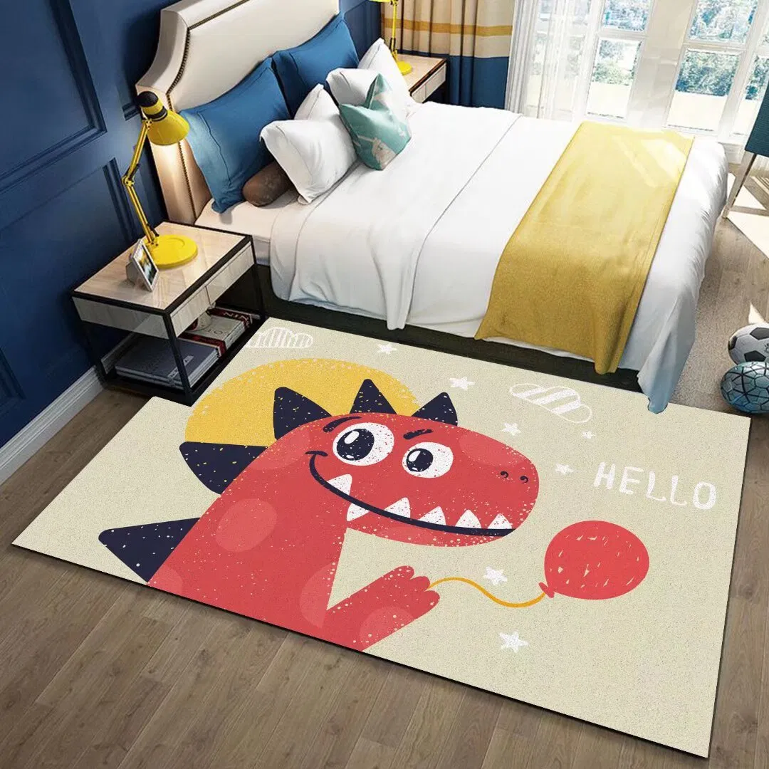 Boy's Forest Dinosaur Children's Area Rug Kids Play Mat Carpet