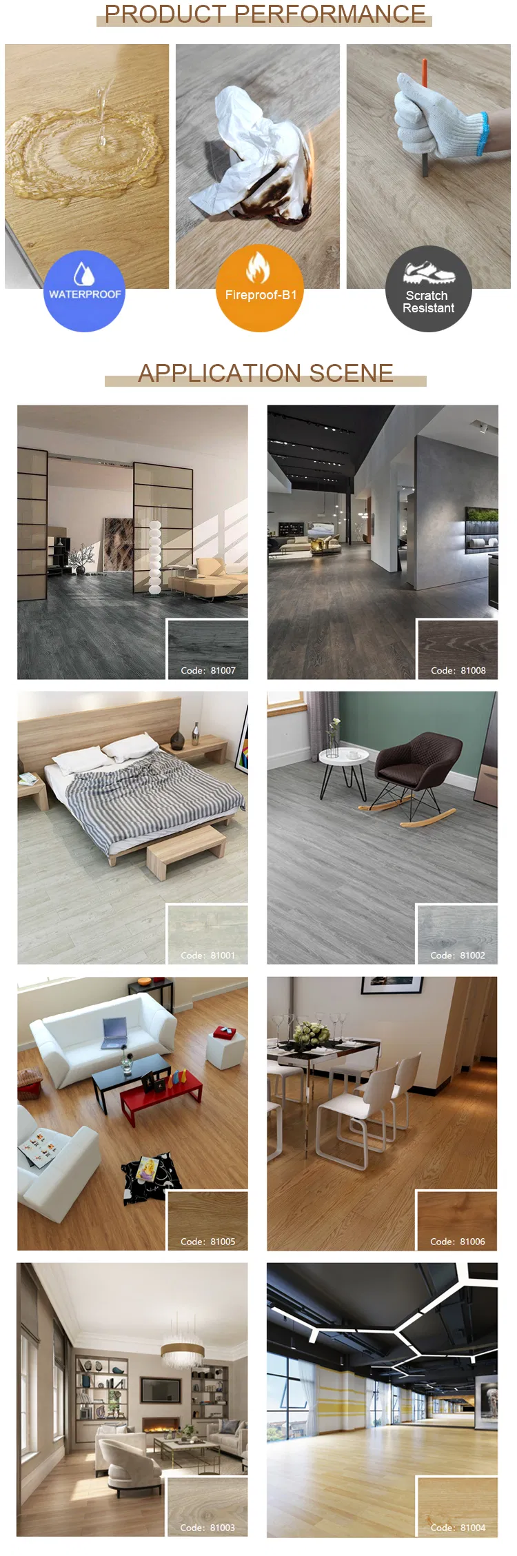 Vinyl Tile Construction