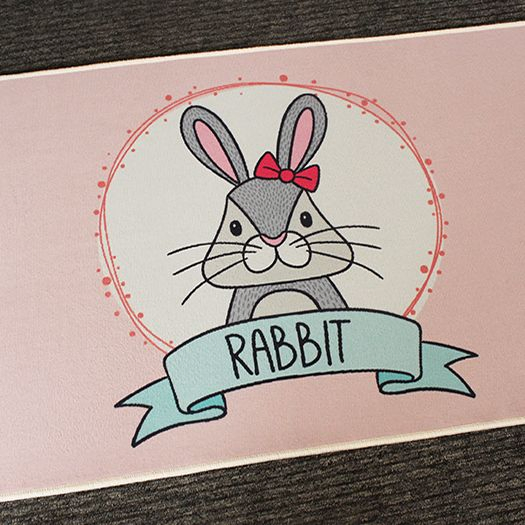 Soft Pink and White Area Rugs for Kids' Playrooms