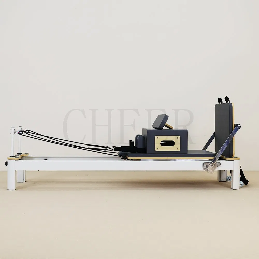Wholesale Professional Best Pilates Wood Reformer Studio Machine for Home Gym Yoga Core Training Bed