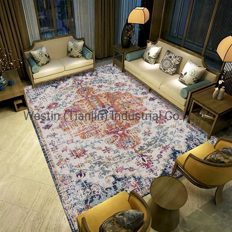 Amazon Wholesale Indoor Home Decor Non-Slip Flooring Distressed Machine Washable Turkish Area Nuloom Stock Rug