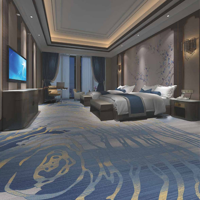 Opulent Hotel Carpeting with Stylish Printed Flooring Designs