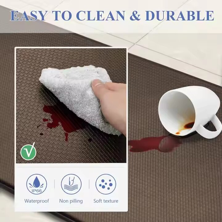 Multi Functional Home Anti Fatigue Rugs Waterproof Kitchen Bath Floor Mat