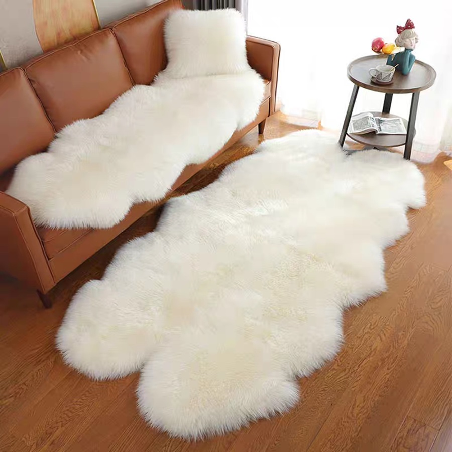 Sheepskin Runner Rug Hallway or Bedroom Floor Cover