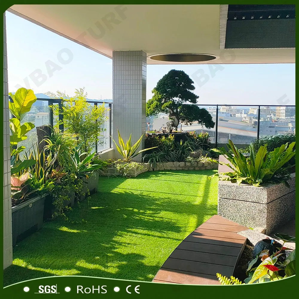 All Weather Monofilament Anti-UV Home Commercial Garden Synthetic Grass Comfortable Artificial Turf