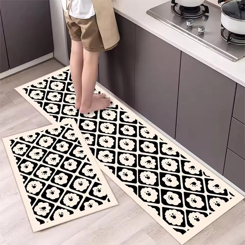 Modern Anti-Fatigue PVC Foam Kitchen Floor Mat Novelty Design China Factory Supply Washable Non-Slip Waterproof Door Mat