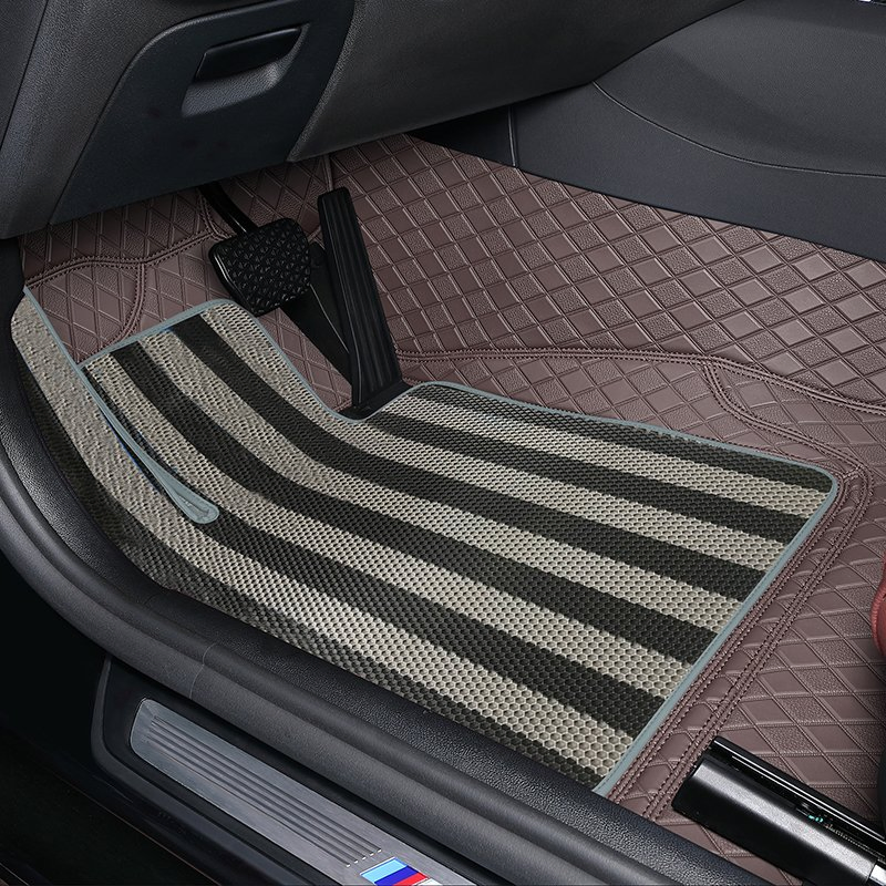 Luxury Diamond Custom Car Floor Mats with Anti-Slip PVC