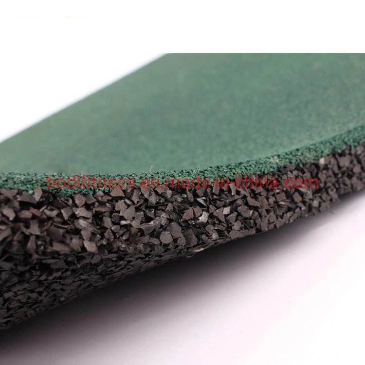 Outdoor Indoor Playground Rubber Tile / Fitness Rubber Mat / Gym Rubber Floor