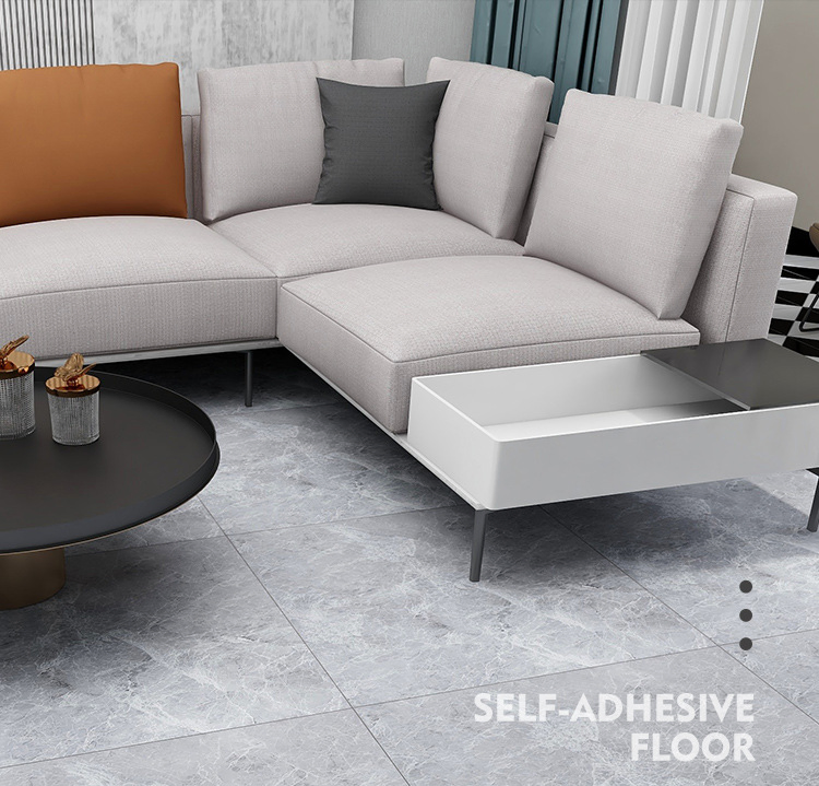 Self-Adhesive PVC Vinyl Flooring Tiles for Indoor Use in Living Room or Apartment